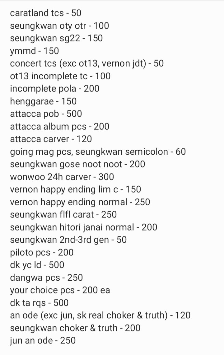 centerkwan's tweet photo. wts lfb seventeen svt

dop: 1 week
for more info: https://t.co/DXfOvdwlku
prio those getting 3 or more tcs and/or maknae line pcs. 

DM ONLY

tags: scoups jeonghan joshua jun hoshi wonwoo woozi the8 mingyu dk seungkwan vernon dino dangwa noot noot heart cheek bali leeg piloto https://t.co/OgIJhxDCR2