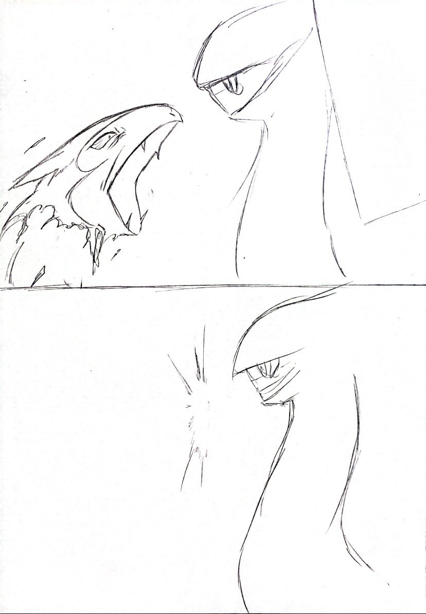 ヒスイバクフーンの漫画の続きが暗い話ばかり。描いてて楽しいよぉ〜〜〜救いがないよぉ〜〜〜 