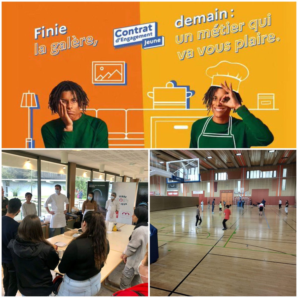 🏐🥅 Droit au but vers ton job ✅ @poleemploi_GE #Mulhouse : les conseillers #cej accompagnent les jeunes pour rencontrer les employeurs du territoire afin de  décrocher l' #Emploi parmis les 200 postes proposés 👏 #Toumobilisés