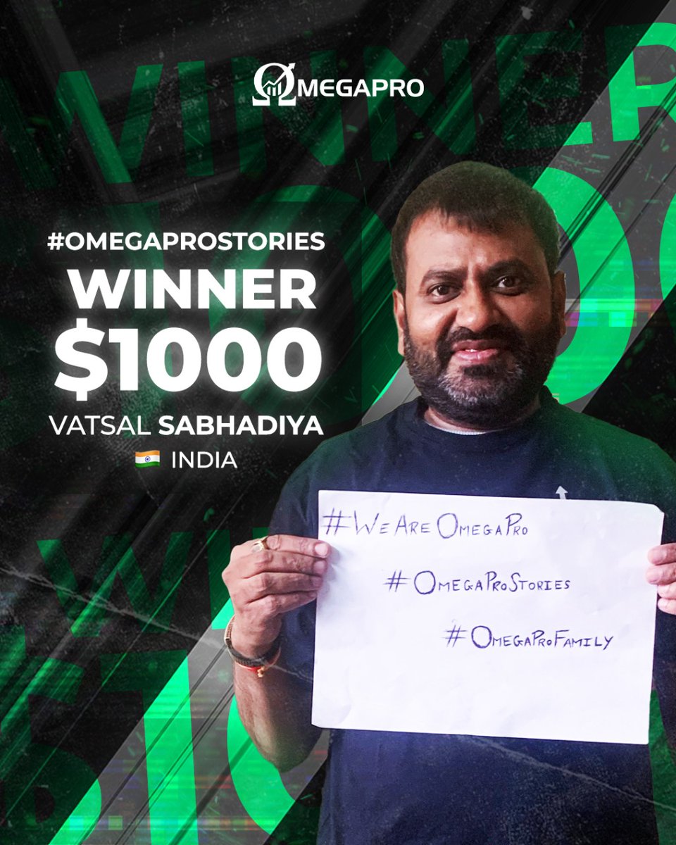 _OmegaPro's tweet photo. 🤩🎉 We are thrilled to present our SUPER WINNER of the #omegaprostories photo category: Vatsal Sabhadiya, from India 🇮🇳🥇
🥳 Vatsal Sabhadiya, CONGRATULATIONS and thank you for sharing your #omegaprostrories
👀 Stay tuned because coming up next is our video SUPER WINNER 🙌🏻🏆 https://t.co/Pd0hZH7Rmi
