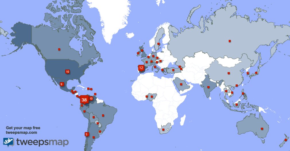 Tengo 2 nuevos seguidores, desde Colombia 🇨🇴 durante la última semana tweepsmap.com/!BaristaJonDech