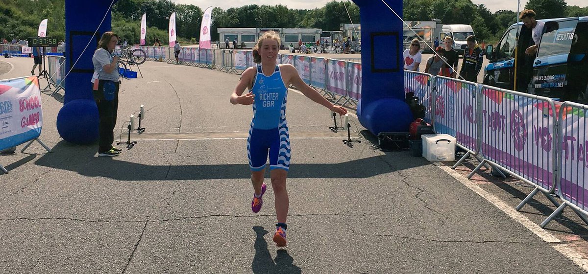 BritTri's tweet photo. This Sunday #MeganRichter #PTS4 makes her return to the British #Paraduathlon Championships where her journey within the sport began in 2018, and she shares how she's enjoying her latest sporting challenge!
Read the article here: https://t.co/qCBWy4RRaS https://t.co/eHAxGi8DNz