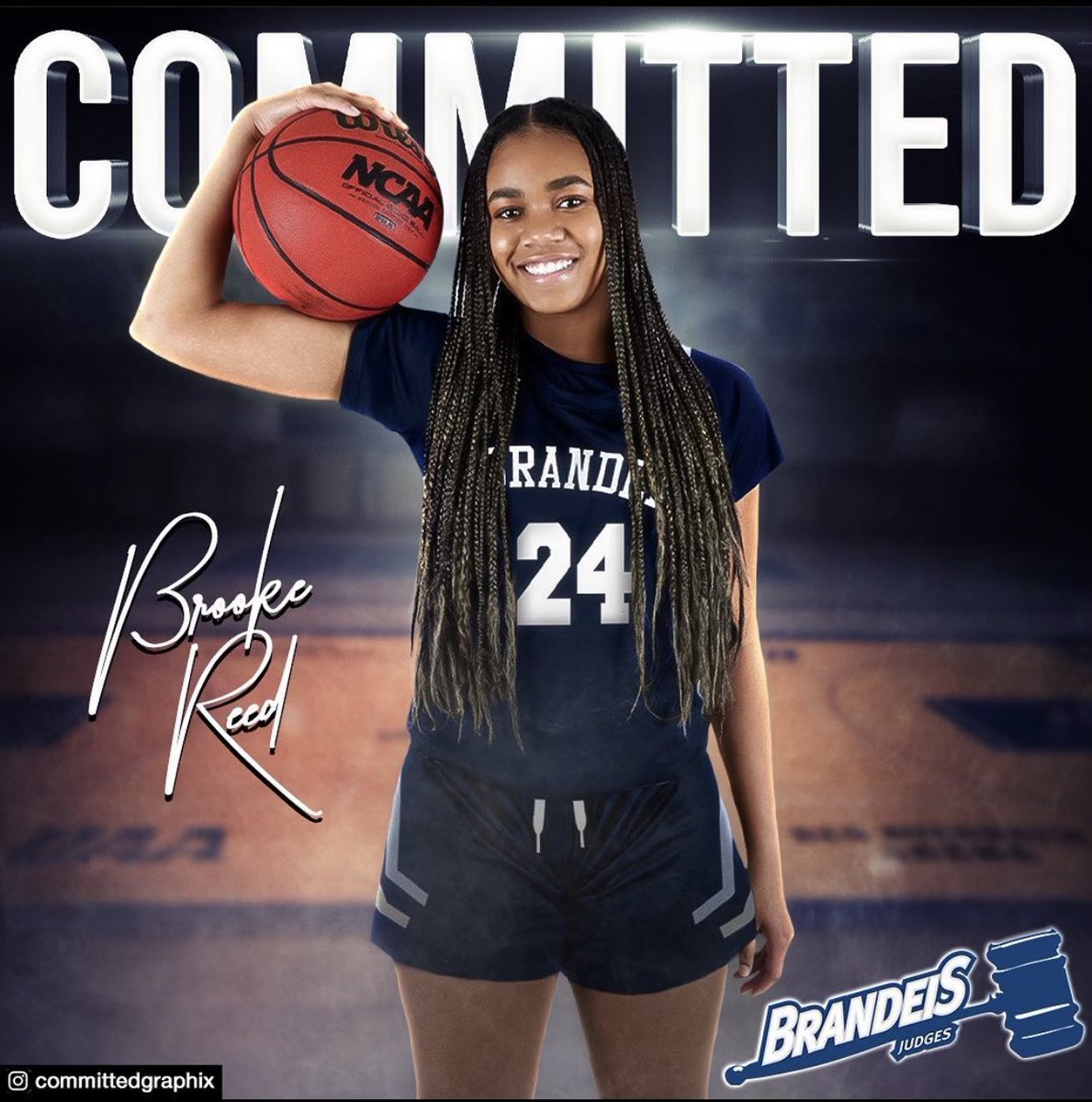 Congrats Brooke Reed on her commit to Brandeis University. Continue Success Very Proud <a href="/Brookireed/">Brooke Reed</a> <a href="/UANextGHoops/">Girls UAA</a> <a href="/RiseCircuit/">UA Rise Circuit</a> <a href="/TheCircuit/">The Circuit</a> <a href="/Shad_Gadson/">Rashad Gadson</a> <a href="/FITPromotions1/">F.I.T. Promotions</a> @MTCwithMook #vaelitegirls