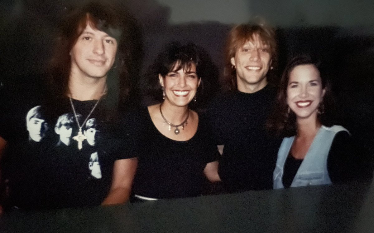 roseannrogers's tweet photo. #Tbt
1990 something…with @BonJovi backstage
#TBThursday #bonjovi #backstagegetin #concert #90s #bighair https://t.co/Gm1nwiWl1w
