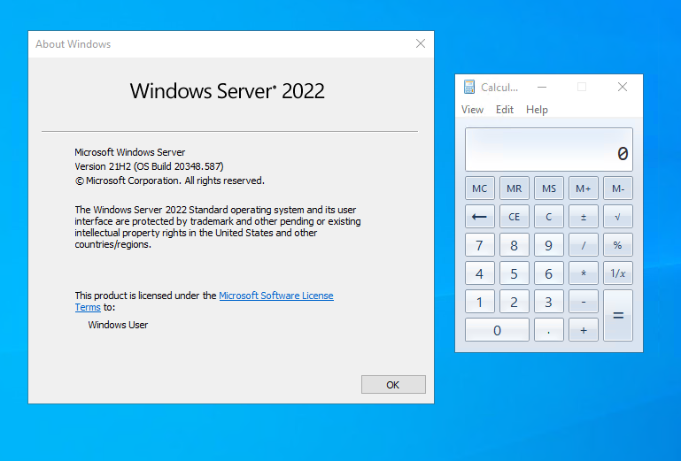 Interesting, didn't know that the "old" calculator app was included with <a href="/windowsserver/">Windows Server</a> rather than the new UWP one.