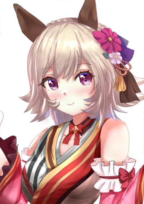 #ウマ娘 
#カレンチャン生誕祭2022 
#カレンチャン 
カレンちゃんおめでとうー
(過去絵ちょっと修正版) 