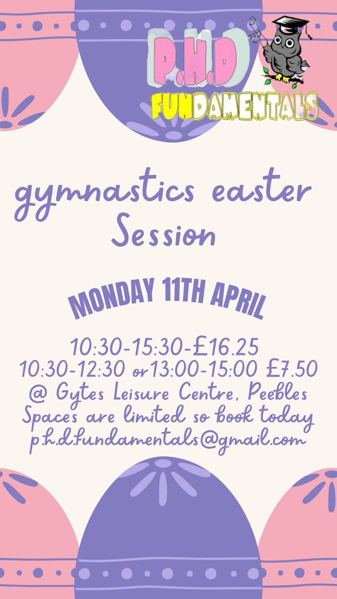 A few spaces left for our Easter session!