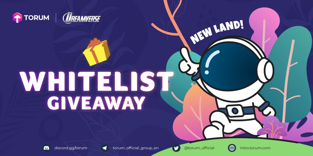 torum_official's tweet photo. 🔥Torum x DreamVerse Giveaway🔥

🎁 3 x WL 

To enter:
➡️Follow @torum_official &amp; @DreamversePro
➡️Like, RT &amp; Tag 3 friends
➡️Join our DC and complete the quiz: https://t.co/mNO3gEU26u

Winners will be announced in our DC within 48 hours!

#SocialFi #NFT #NFTGiveaway #Giveaway https://t.co/lewkT8pON7