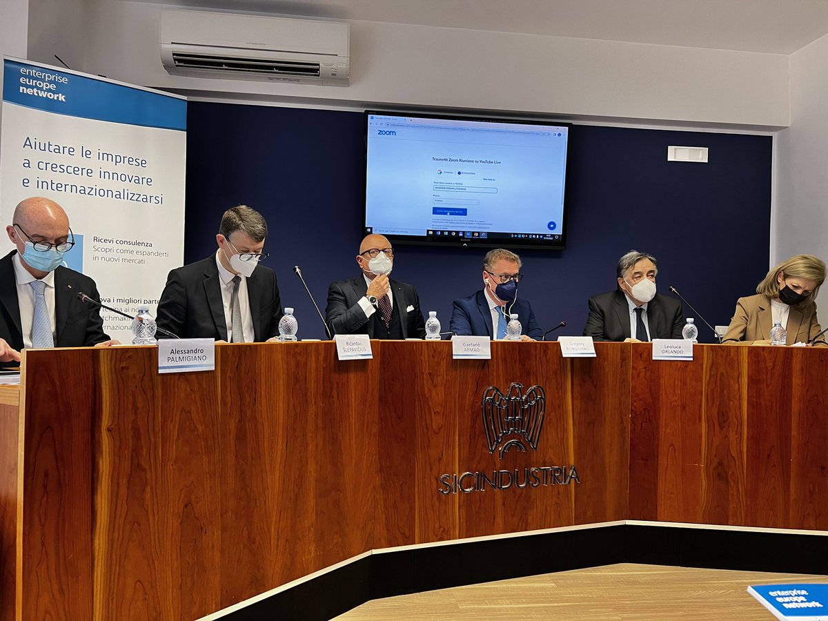 Sicind_Conf's tweet photo. In #Sicindustria è in corso il #BusinessForumLituania 😊
@EEN_EU #EENCanHelp @Regione_Sicilia @ComunePalermo @Unioncamere_Sic MAIR-Università degli Studi di Palermo @APalmigian https://t.co/lrgirAD6Rz