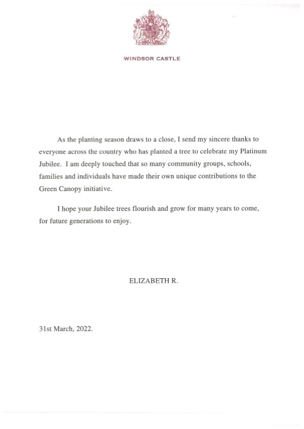 Zoubiya Ahmed FCCT (@edleaderemea) on Twitter photo Following hosting <a href="/MayorofLondon/">Mayor of London, Sadiq Khan</a> <a href="/SadiqKhan/">Sadiq Khan</a> <a href="/QGCanopy/">The Queen's Green Canopy</a> & #treesforcities yesterday at <a href="/GascoigneSchool/">Gascoigne Primary</a>, it's heartwarming to see that Her Majesty The Queen has written a letter today acknowledging our school's efforts & expressing gratitude.
#hermajestythequeen #jubileetrees Following hosting <a href="/MayorofLondon/">Mayor of London, Sadiq Khan</a> <a href="/SadiqKhan/">Sadiq Khan</a> <a href="/QGCanopy/">The Queen's Green Canopy</a> & #treesforcities yesterday at <a href="/GascoigneSchool/">Gascoigne Primary</a>, it's heartwarming to see that Her Majesty The Queen has written a letter today acknowledging our school's efforts & expressing gratitude.
#hermajestythequeen #jubileetrees