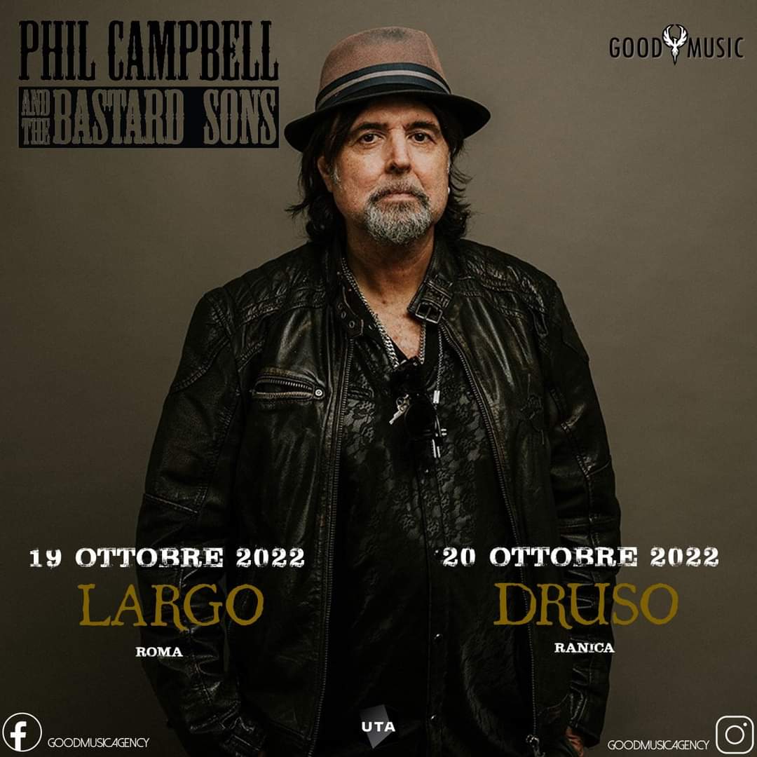 Mr. <a href="/MotorheadPhil/">Phil Campbell</a> arriva in Italia a Ottobre!! 2 date per il chitarrista dei <a href="/myMotorhead/">Official Motörhead</a> il 19 al #druso di Ranica (BG) e il 20 a #largovenue di Roma #motorhead #guitar #lemmy <a href="/metal_it/">Metal.it</a> <a href="/redazioneRockit/">Rockit.it</a> <a href="/metalhammerit/">Metal Hammer Italia</a> <a href="/METALHEADIT/">METALHEAD.IT</a> #CONCERT <a href="/metallus_it/">Metallus.it</a> #music #rock #live