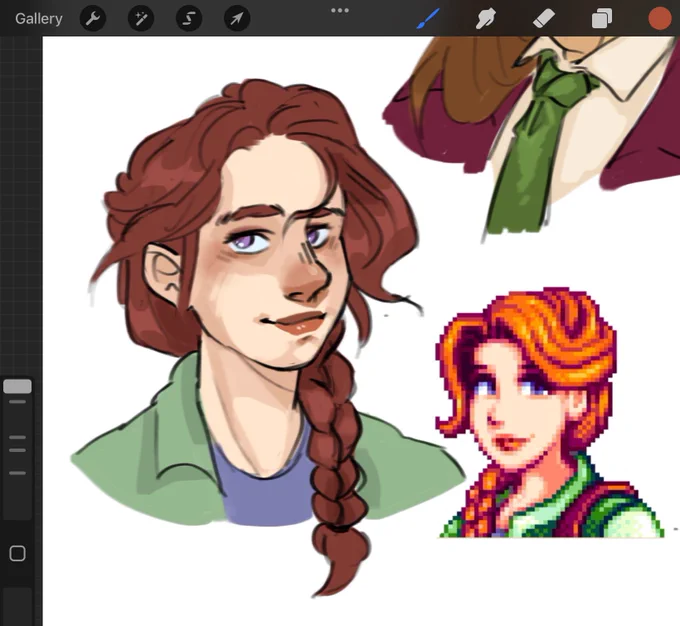 Come eat! More Stardew portraits while I'm busy 