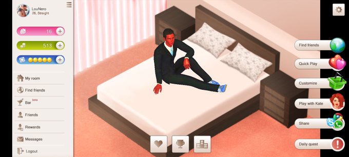 pouca gente conhece esse jogo online sexual então se vou fazer vídeo de gameplay dele lá pro canal no
