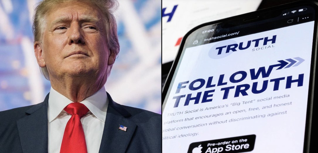 NotHoodlum's tweet photo. Congratulations to DJT on another business failure. Ironically named Truth Social (it’s neither), has already lost 93% of their signups and a steep decline in traffic. https://t.co/XiqKR0s4wK