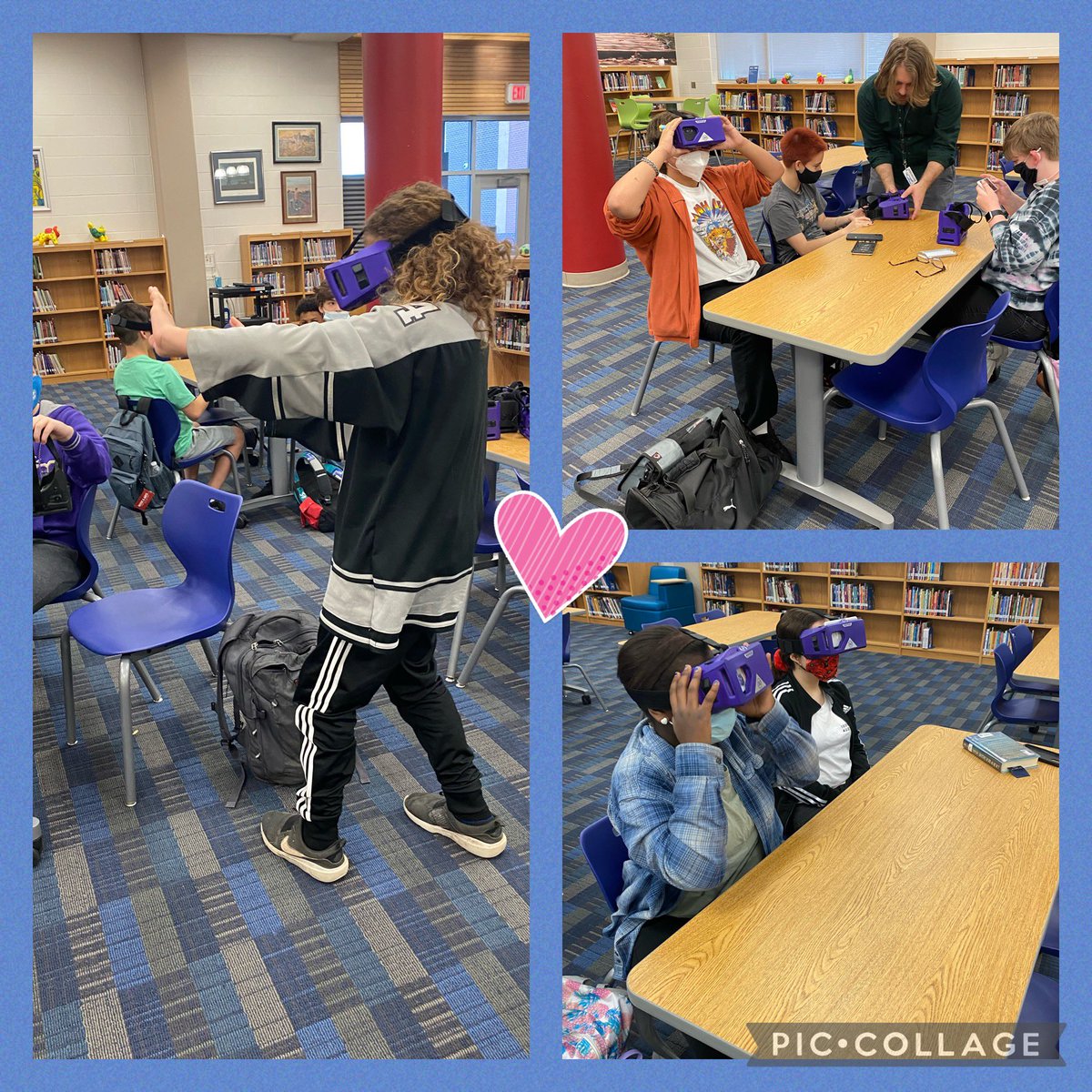 Tech time in the library was a blast this morning! We used VR goggles to explore the world! Shoutout to our amazing Tech Action Team! <a href="/NISDFolks/">Dr. John Folks MS</a> <a href="/NISDLib/">NISDLibraryServices</a> <a href="/LingschPin/">Jonathan Lingsch</a>