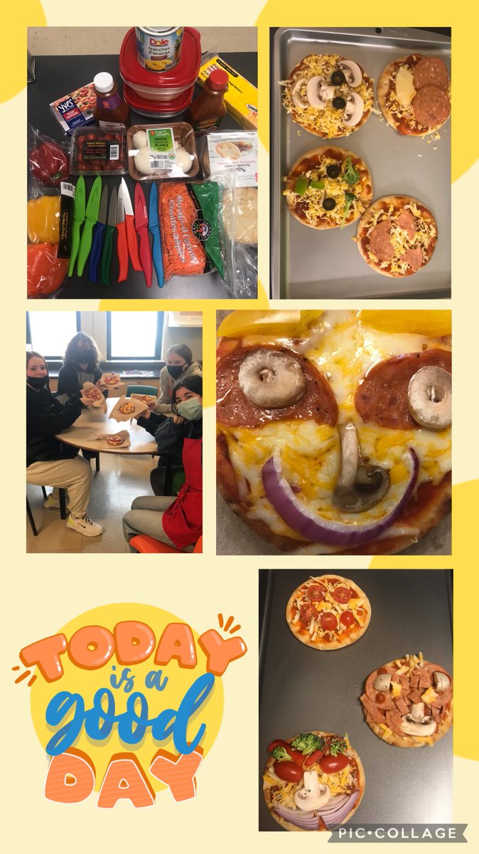 SewNutritious's tweet photo. Thanks to ⁦@HRCEHealthPromo⁩ for their support and Bakerspace inspiration as Child Studies students ⁦@RLJH_HRSB⁩ celebrate #NutritionMonth #YourFutureIsHealthy 🍕 😊 🥗 https://t.co/KmMXEfNk8n