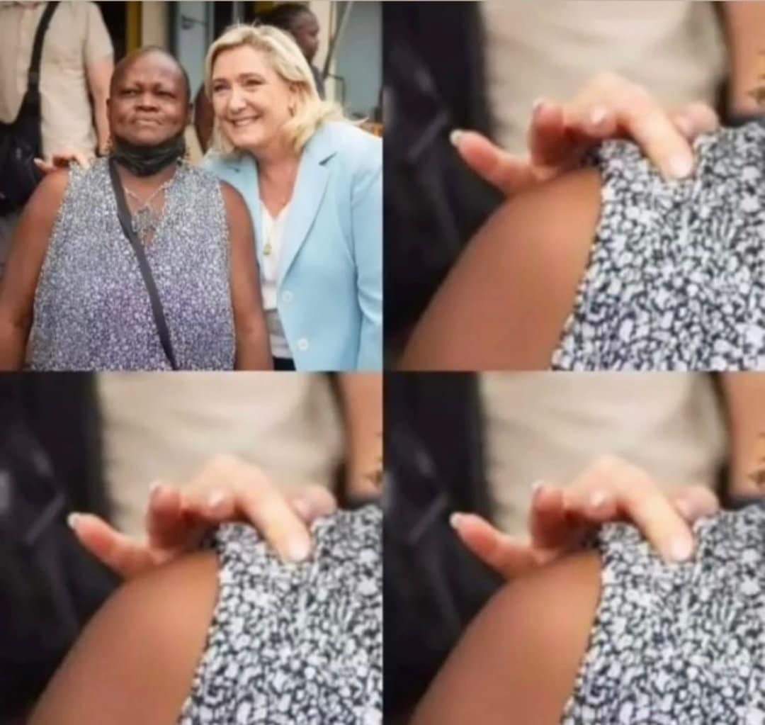 maryoly_bat's tweet photo. Même quand elle s'efforce, elle n'y arrive pas. En tout cas ce n'est pas facile de faire semblant. 
#MarineLePen https://t.co/oEpjVoQ9ey