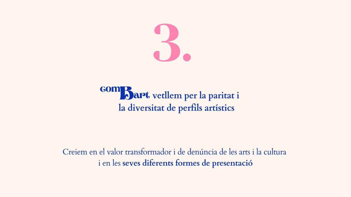 combartfestival's tweet photo. Coneix el Festival comBart!
Segueix-nos també a Instagram per no perdre't cap novetat: @combartfestival
💐
#comBart #festival #artistes #cultura #art #esdeveniment #talentsemergents https://t.co/YkwuRGPnQi