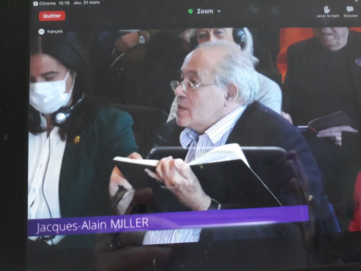 Formidable intervention de JAM lors de la discussion : " Le féminisme aujourd'hui est caractérisé par le fait que les femmes aspirent à l' Un, et du coup tous les jours La femme existe de plus en plus, tandis que l'homme commence à ne plus exister!" #AMP 2022