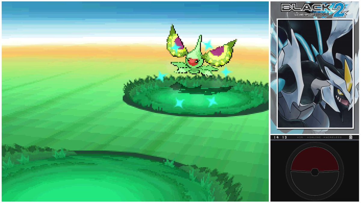 Shiny Masquerain after only 471 random encounters via Swarm! ✨💚

One of the coolest Swarms in Gen 5, amazing to see in the wild!