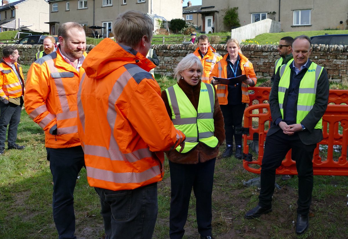 dig2agig's tweet photo. Secretary of State for @DCMS, @NadineDorries, visited #teamB4RN in Kirkoswald today. Ms. Dorries said: "[B4RN] use innovative measures to achieve the end result. It's nimble, it finds solutions to get everyone connected." https://t.co/DrZ3pZMCSP