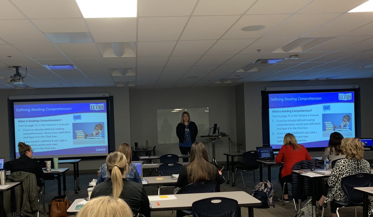 Learning from <a href="/bcantrell2000/">Bridget Cantrell</a> this morning about the reading mental model.  LETRS training in progress! #ISDstrong