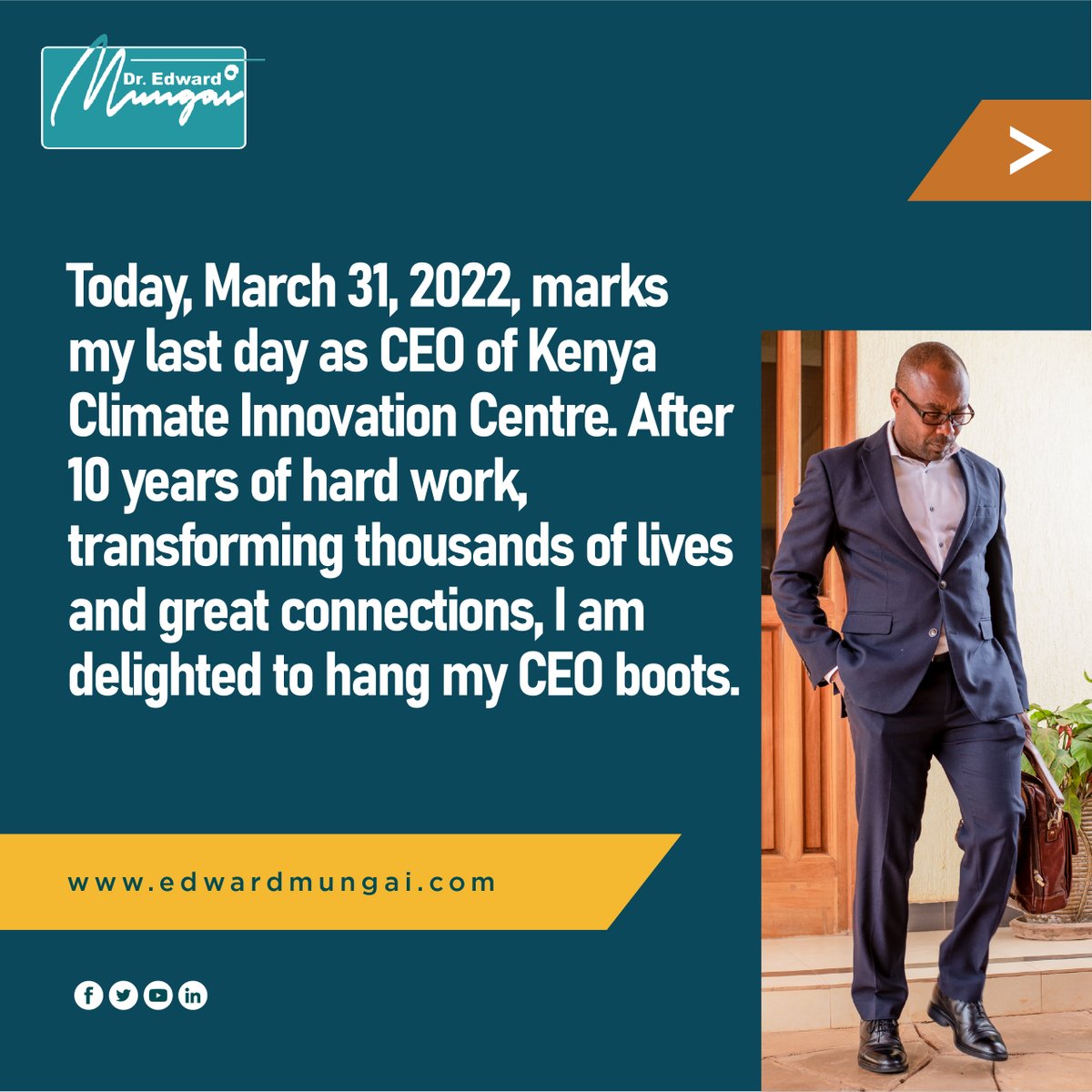 emungai_m's tweet photo. Starting this journey 10 years ago was a chancy affair. We had neither benchmark nor script from which to borrow. Only an overpowering desire to change lives kept us going. I am leaving behind an organisation that is clear about its mission.

Read more: https://t.co/TPdB9H92jH https://t.co/ahN89kBhBo