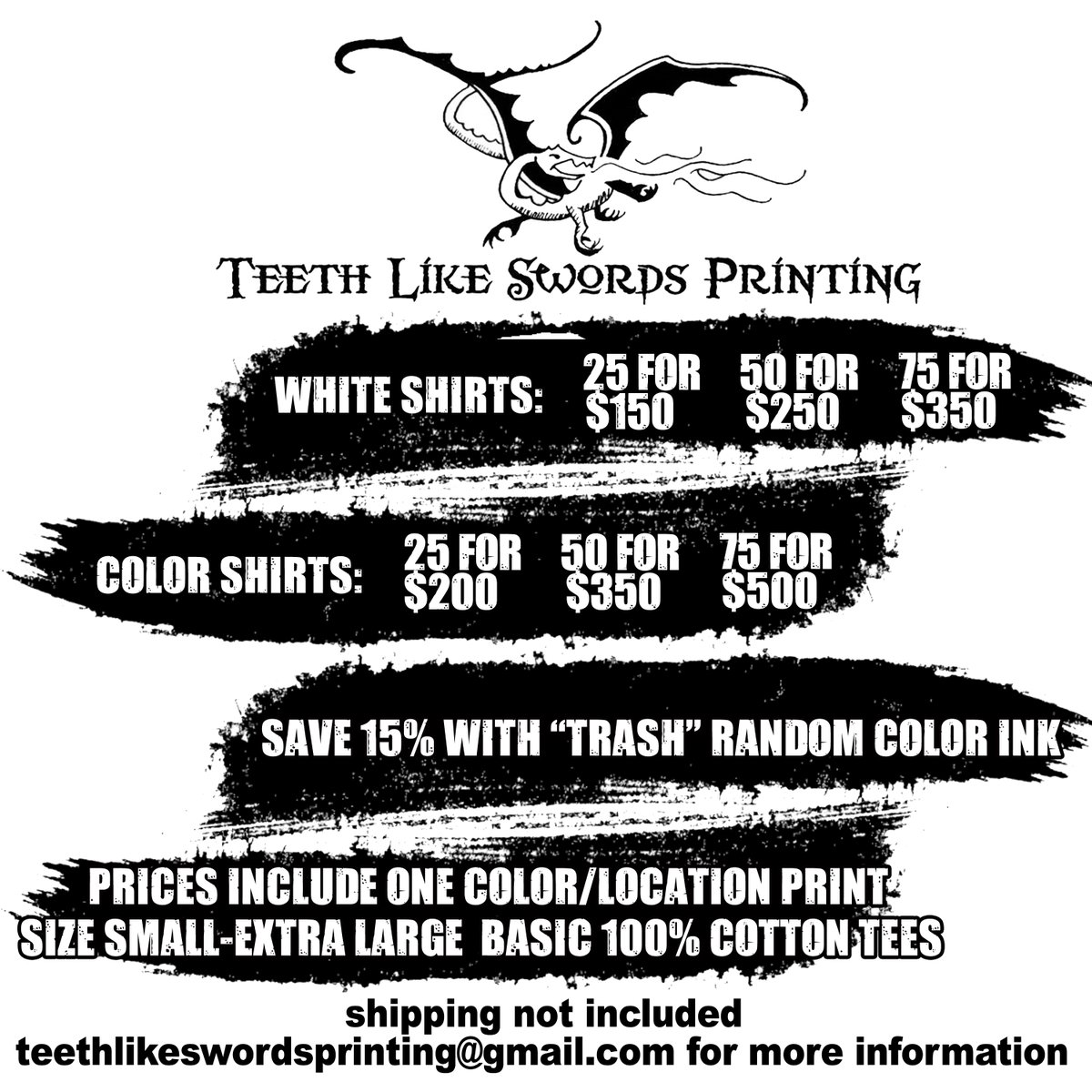 Teeth Like Swords Printing tweet media
