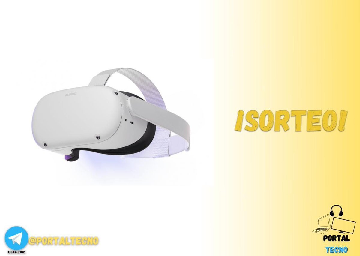 🔥SORTEO GAFAS REALIDAD VIRTUAL OCULUS QUEST 2
3 Pasos para participar :
1. 🔁RT a este tweet y seguirnos
2. Seguir nuestro canal de Telegram de tecnología: 
👉🏻 t.me/portaltecno
3. Seguir nuestro canal general de ofertas de videojuegos:
👉🏻 t.me/portalgameres
Bases 👇🏻