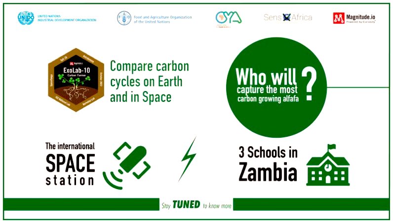 bwissemann's tweet photo. Zambia is going to Space! Am so excited to be part of the pioneering team together with https://t.co/0qDQgatZhy and OYA on this incredible OYA ExoLab-10 programme      @HHichilema 
#WeneedOYA #UNIDO #FAO #magnitude.io #sensxafrica #space #agriculture #youthempowerment #Zambia https://t.co/SObALVIgTn