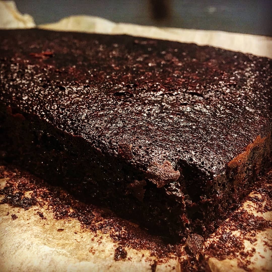 Vegan chocolate cake before we top it with our vegan chocolate buttercream frosting. 

The secret to a consistently moist sponge is our secret recipe syrup! 

Get in touch if you need this cake in your life!