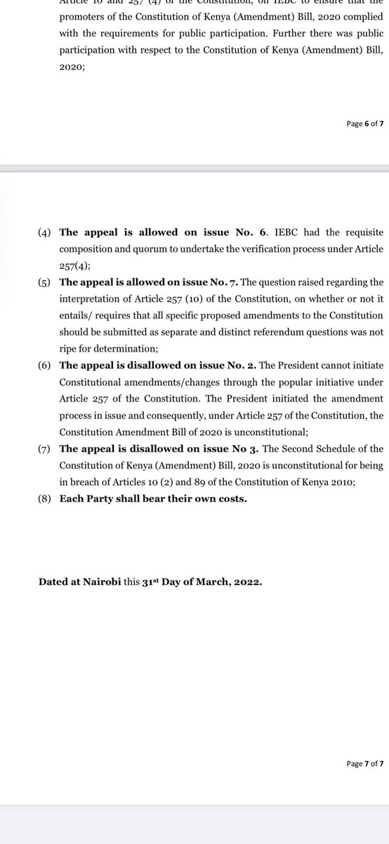 NdunguWainaina's tweet photo. #BBIJudgment Supreme Court decision - Building Bridges Initiative (BBI) - Media Summary https://t.co/jRVXES7wwm