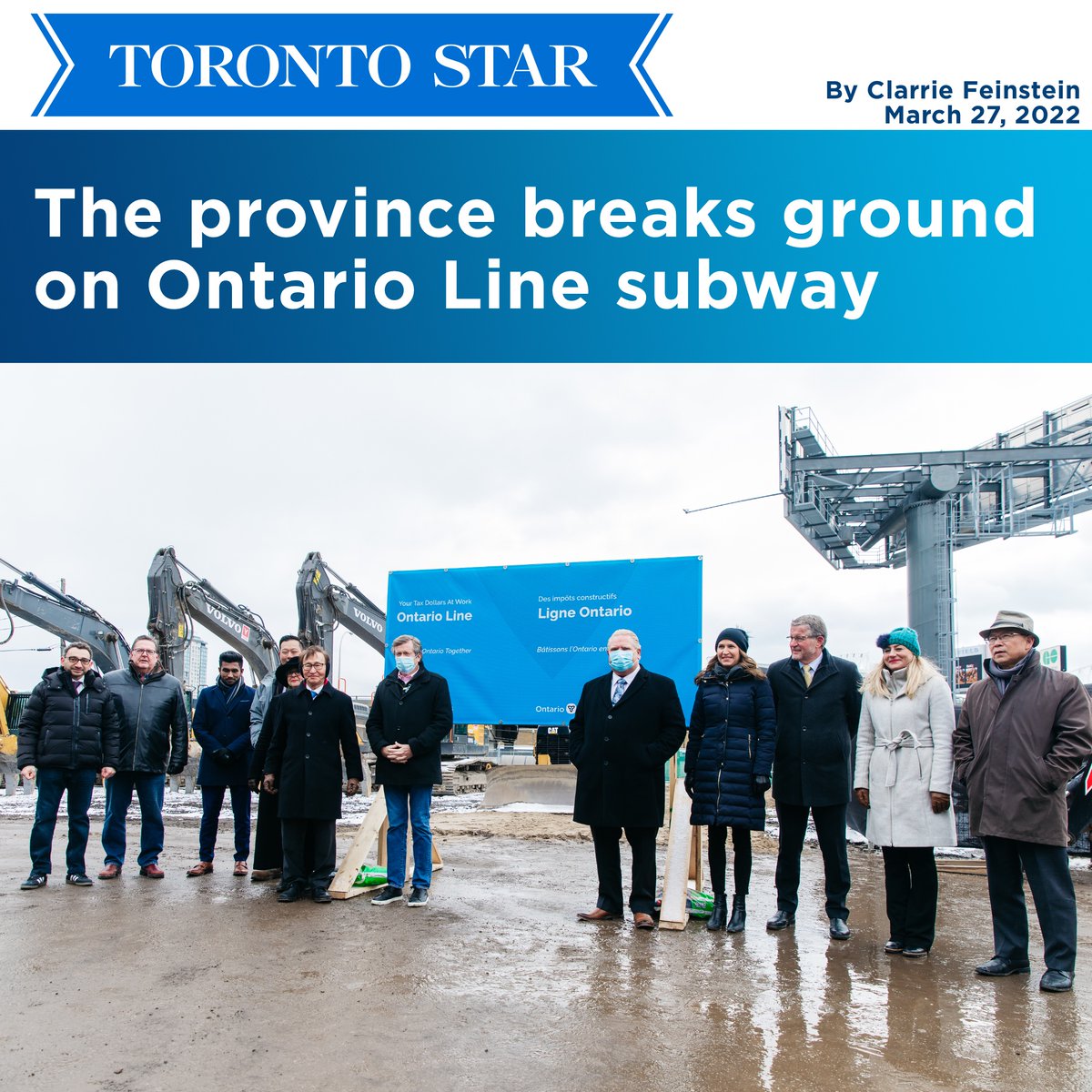 We're getting shovels in the ground on this once in a lifetime project.

The #transit #infrastructure we are building is not just for today, but for the next 50 to 100 years.

Read more:
thestar.com/news/gta/2022/…
