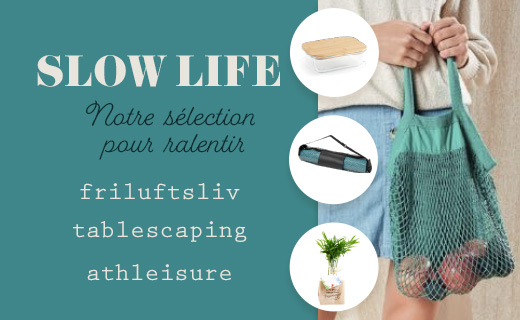 𝗦𝗟𝗢𝗪–ᥣιfᥱ–food–ᥴosmᥱtιᥴ–toᥙrιsm….
L’Art de vivre façon «⳽Ꙇoω» se décline à l’infini, découvrez ce mouvement à travers notre article dédié et choisissez mieux vos objets publicitaires !