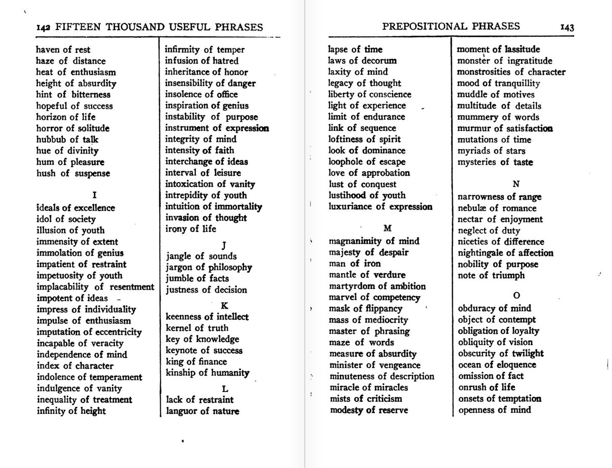 presentcorrect's tweet image. Fifteen Thousand Useful Phrases: A Practical Handbook of Pertinent Expressions. 1917.

archive.org/details/fiftee…