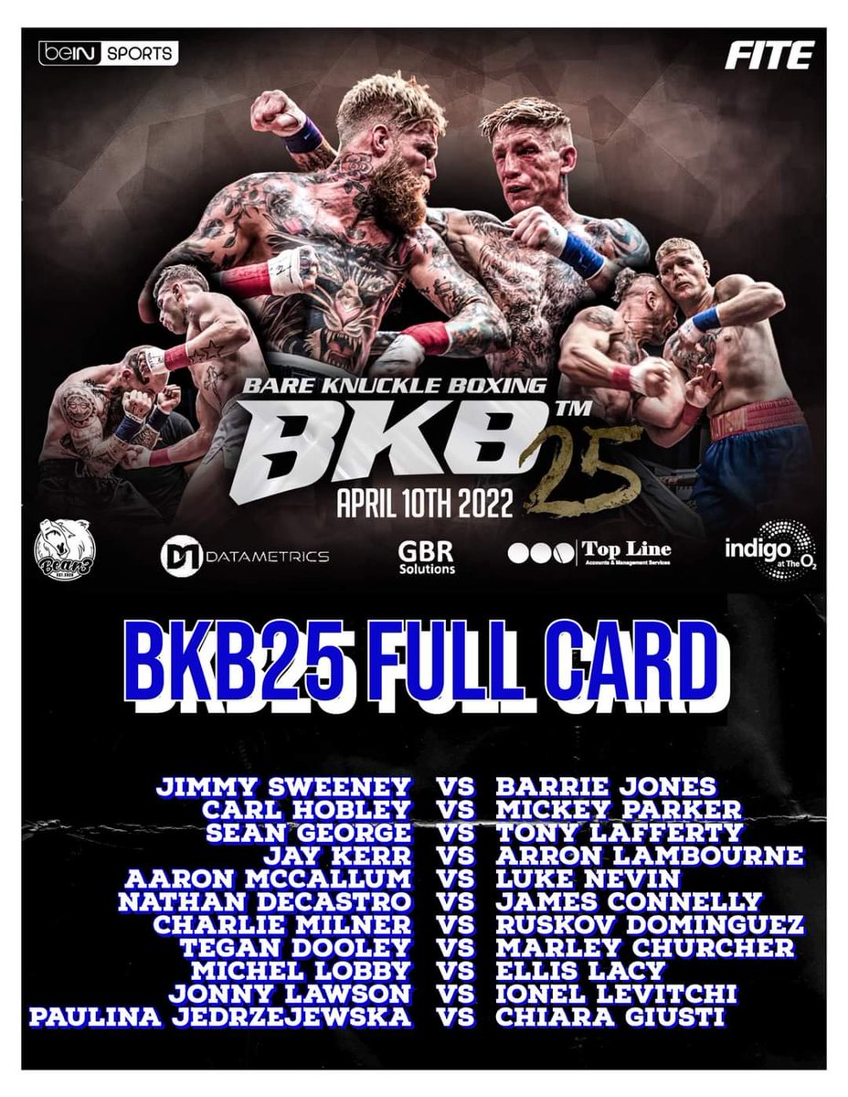 KnuckleUpMedia's tweet photo. April 10th BKB25 Full Fight Card! What a stacked event! Which fights are you looking forward to the most?
@bkb_official1
#knuckleupmedia #knuckleuppodcast #BKB https://t.co/NRZvIlu9do