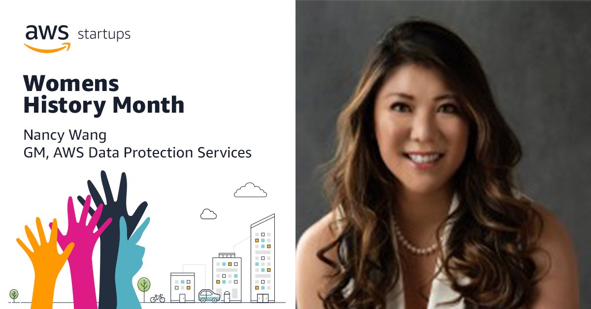 AWS Startups (@awsstartups) on Twitter photo Meet AWS's <a href="/NancyZWang/">Nancy Wang</a>. General Manager of AWS Data Protection Services and CEO of Advancing Women in Tech. She has received multiple awards and has multiple patents pending. Hear more from Nancy Wang here: go.aws/3t0c4Go
#WomensHistoryMonth Meet AWS's <a href="/NancyZWang/">Nancy Wang</a>. General Manager of AWS Data Protection Services and CEO of Advancing Women in Tech. She has received multiple awards and has multiple patents pending. Hear more from Nancy Wang here: go.aws/3t0c4Go
#WomensHistoryMonth