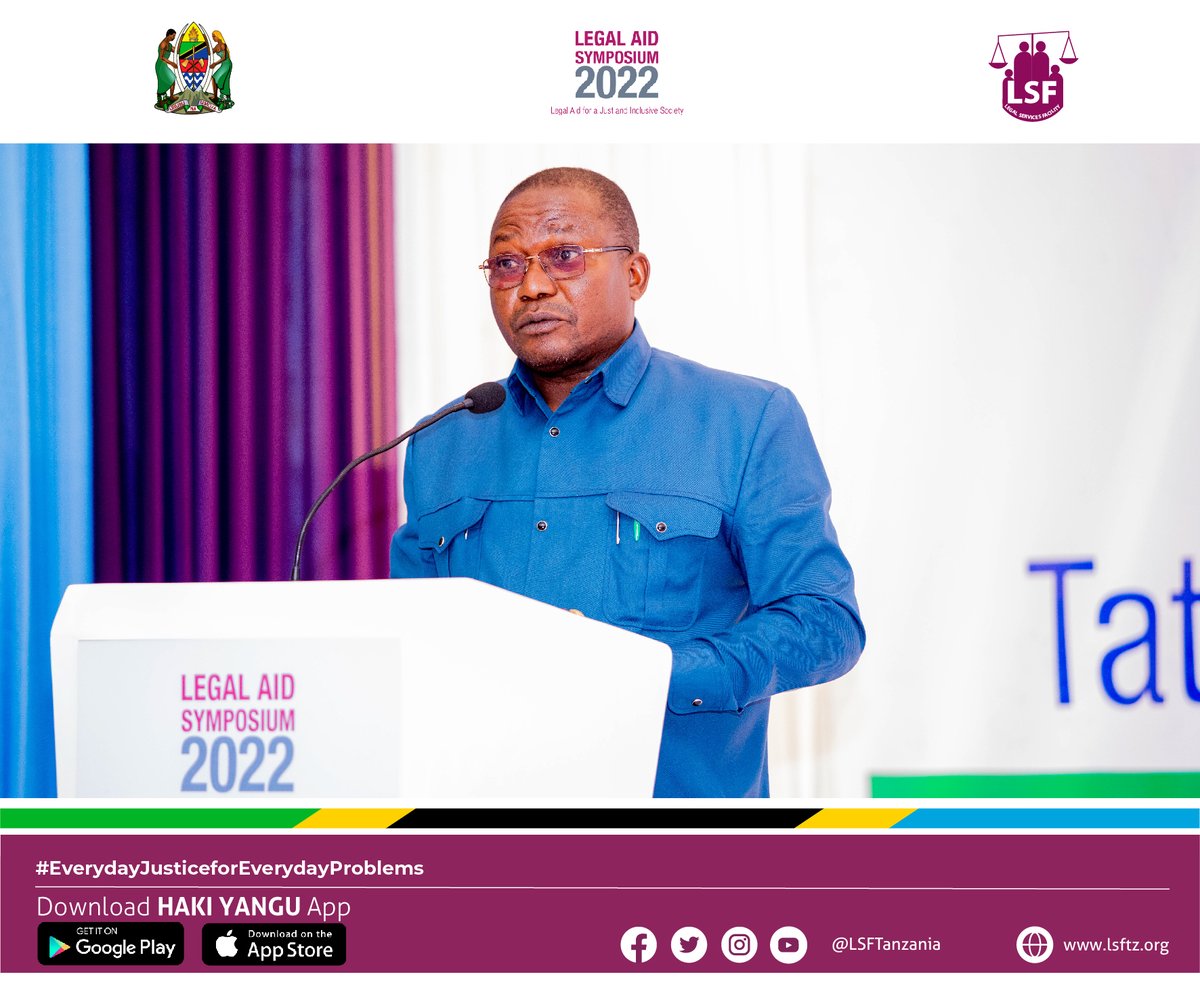 LSFTanzania's tweet photo. Deputy Minister for Legal and Constitution Affairs Hon. Geofrey Pinda delivering his closing address at the #LAS2022 in Dodoma.

 #legalaid #legalservices #legalhelp #tanzania #EverydayJusticeForEverydayProblems #HakiKwaMatatizoYaKilaSiku #lsftanzania #lsftz https://t.co/E4oKGcEzl4