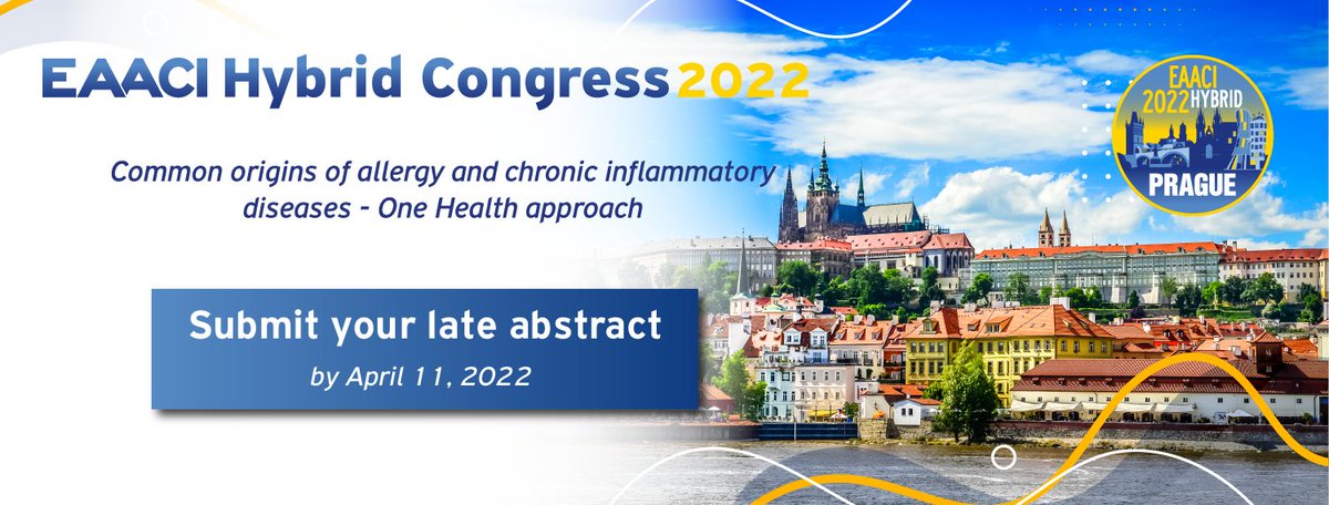 EAACI_HQ's tweet photo. By submitting your #abstract, you encourage your peers to create connections and foster collaboration between researchers, which can result in important new findings in our field. Submit now your #lateabstract to the #EAACI2022! Deadline: April 11
๐ https://t.co/F6vN4EaoX1 https://t.co/w79tRHvs9Y