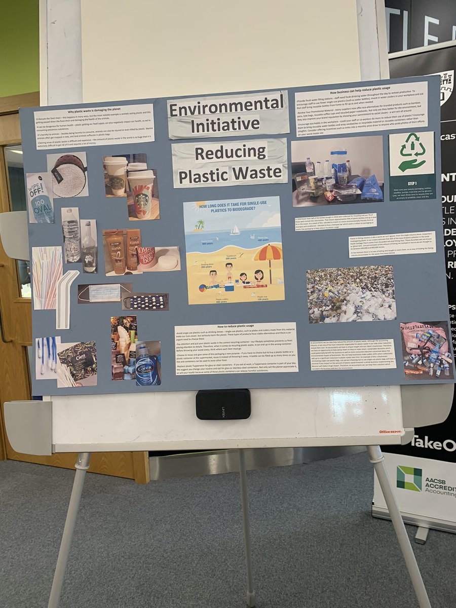 LisaJFerguson1's tweet photo. Some fantastic poster presentations on CSR initiatives from our @NorthumbriaUni level 4 students at their CSR exhibition! #posters #CSR https://t.co/iOE8G3qCSO
