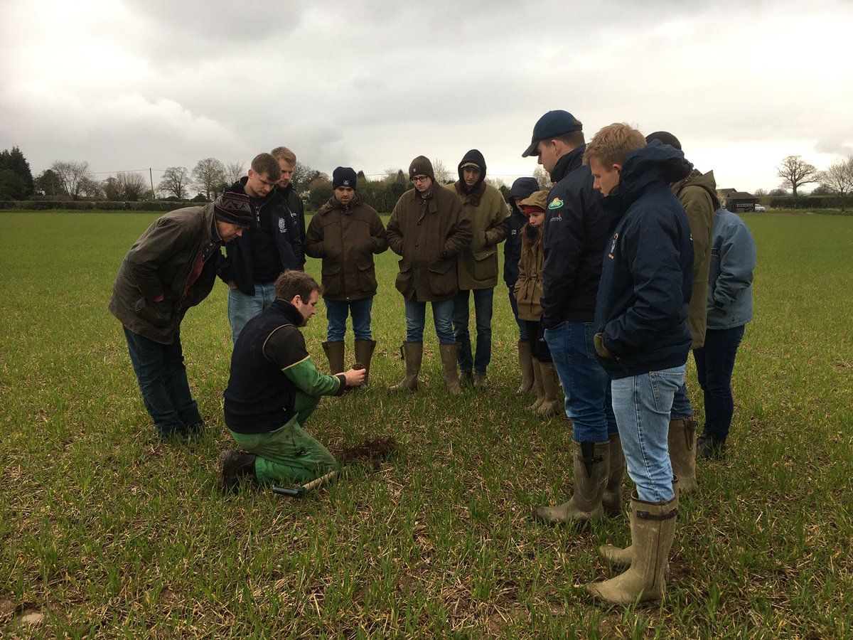 dines_louisa's tweet photo. Fascinating visit looking at regenerative farming in practice with @Churchfarmkav yesterday afternoon. Lots of earthworms and lots of questions from @HarperAdamsUni final year Agrics. https://t.co/B3LtvjNTM8