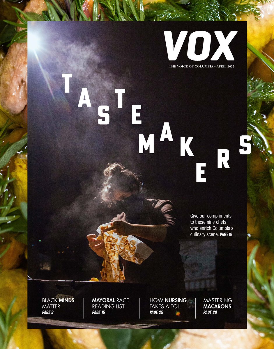 NEW ISSUE: In the April issue of Vox, you'll meet the tastemakers of Columbia, explore the link between video games and mental health, learn how to make the perfect French macaron and more. Find our new issue online and in newsstands today.
voxmagazine.com/magazine/archi…