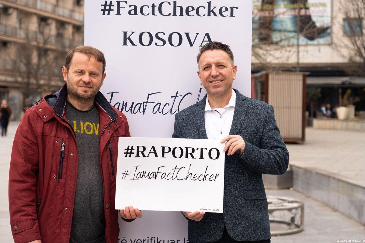 Sepse #IamaFactchecker me qellim rritjen e mendimit kritik, verifikimin e lajmeve dhe raportimin e tyre!
#Raporto #fakenews në #FactCheckerKS