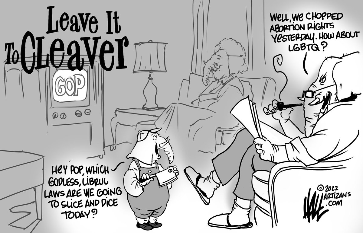 halltoons's tweet photo. Today’s lines. Thanks for sharing. #abortionrights #WomensRights #LGBTQ #equalrights #gop #Republicans #leaveittocleaver @AprilDRyan @laloalcaraz @ElayneBoosler @CapehartJ @Yamiche @Acosta @JudyWoodruff @LisaDNews https://t.co/xDpQao6ASF