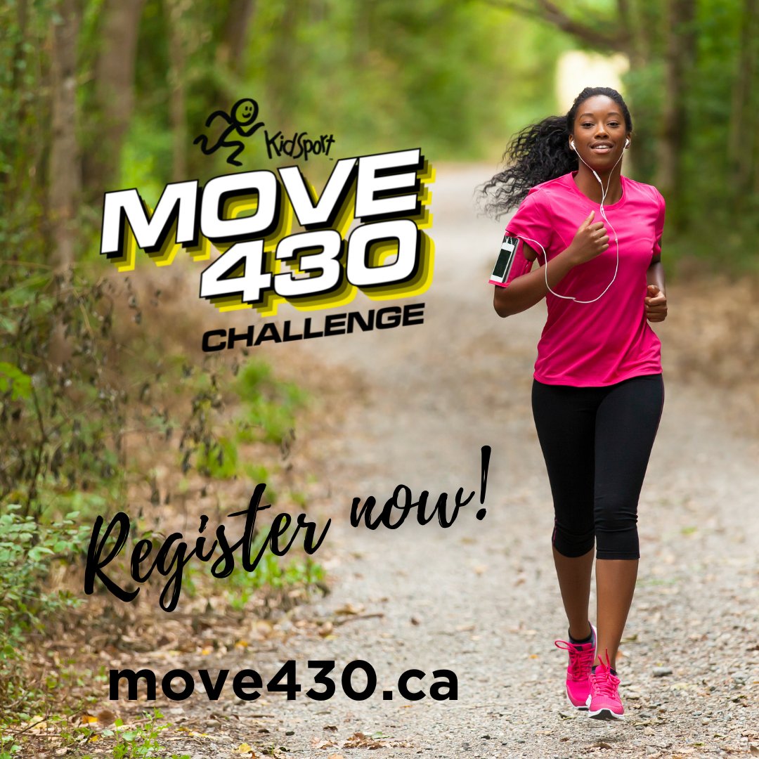 This is it! The MOVE430 Challenge starts tomorrow. Let's move together this April to help more kids experience the joy of a season of sport. 30 minutes a day for 30 days. You've got this! Join today at move430.ca. #SoALLKidsCanPlay #PoweredbySportBC