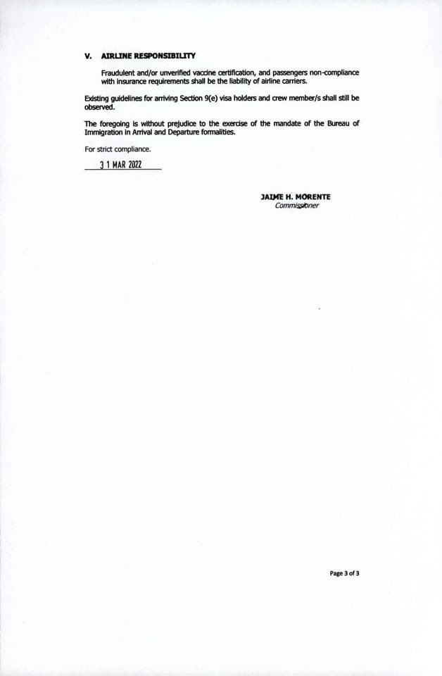 TRAVEL ADVISORY from <a href="/BIHelplinePH/">Immigration PH 24/7 Helpline</a> 

Please be informed #UniteUsInPH, specially those coming from visa-required countries this April 1.