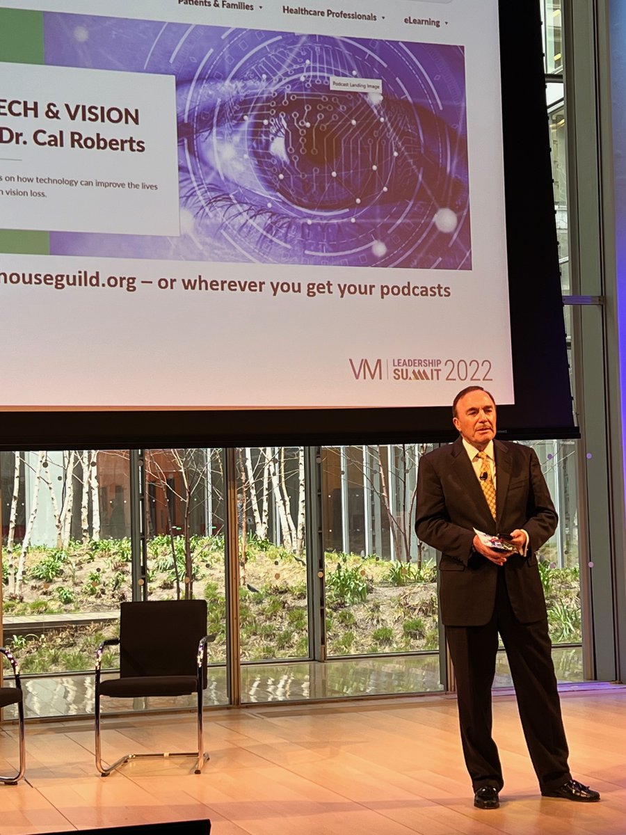 lighthousegld's tweet photo. Thank you @VisionMonday for giving our President & CEO Dr. Cal Roberts @EyeDrCal the opportunity to present at this year's #VMSummit! Dr. Roberts spoke about the future of #AssistiveTech and #Werable #Devices. https://t.co/7BPyToDOcM