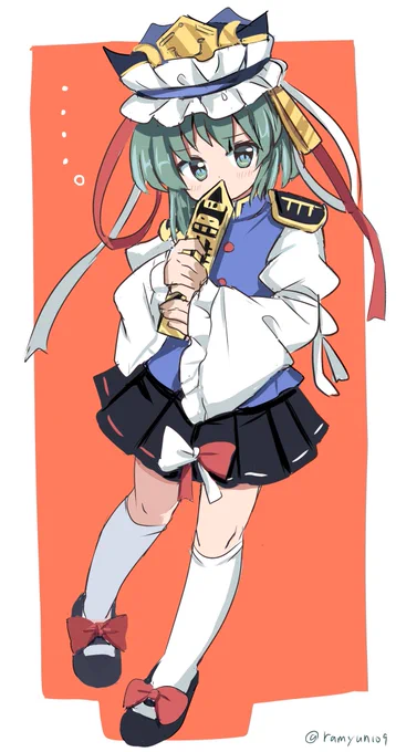 #深夜の真剣お絵描き60分一本勝負 
映姫様 