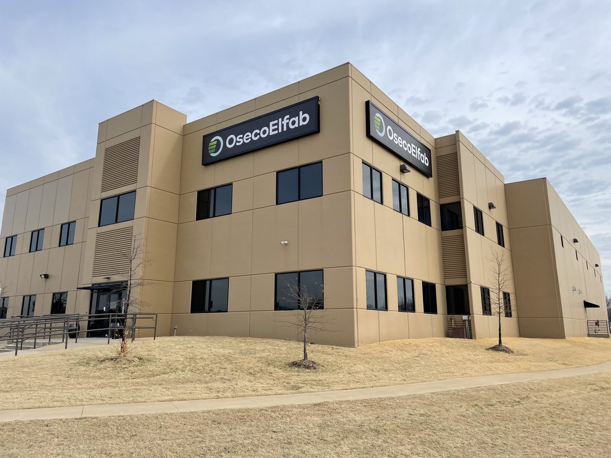 It's official! Our new signage is up in our Broken Arrow facility as well, showing the world our new identity as OsecoElfab - a global player in the pressure safety industry. #SignSaysItAll #StrongerTogether #OsecoElfab