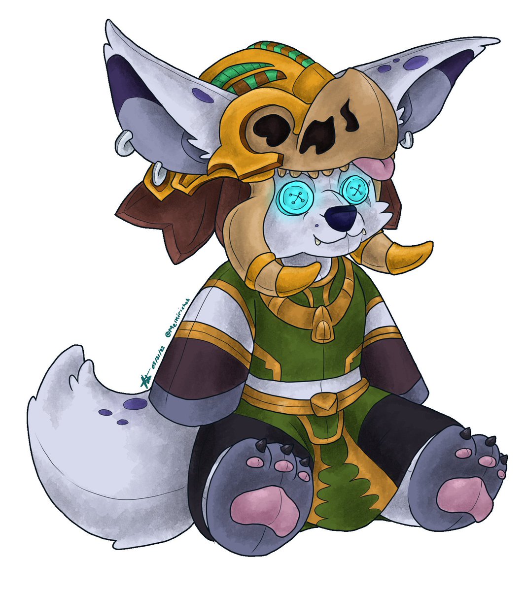 Haven't gotten a whole lot of art recently but this wonderful squishy Apple from @MelKirichok has killed me I love it so much!